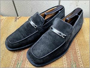 ★Salvatore Ferragamo　サルヴァトーレ フェラガモ　イタリア製　スエード　ローファー　size 7.5EE★検 シューズ 革靴 レザー ビンテージ