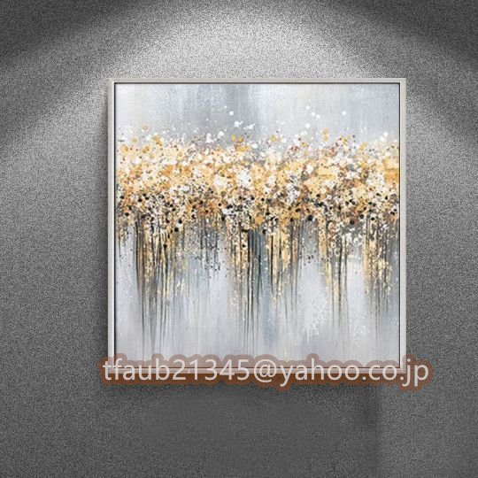 [Kareef Shop] Pure hand-painted painting, flower, reception room hanging, entrance decoration, hallway mural, 50*50cm, Artwork, Painting, others