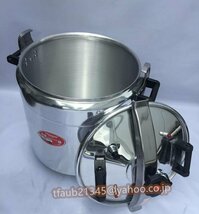 【ケーリーフショップ】業務用圧力鍋 アルミニウム 大 ラーメン スープ 大型 厨房機器 プロ仕様 50L 直径44CM ガス火 適用人数約60_画像3