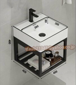 【ケーリーフショップ】壁掛け式 洗面ボウル 手洗い器 小型 浴室洗面台 洗面台セット シンク タオルハンガー付き 手入れが簡単 家庭用