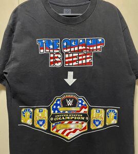 WWE WWF チャンピオンベルトHLR TシャツLプロレス古着ビッグサイズ