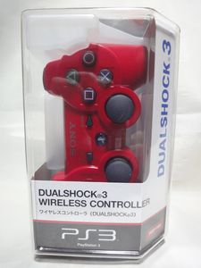 【SONY：PS3】DUALSHOCK-3：ワイアレスコントローラ「CECHZC2J-DEEP RED」【中古・使用・保管品】