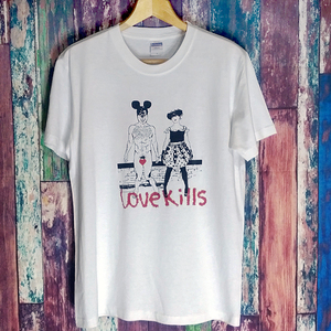 送込 　Sid & Nancy Love Kills　シド＆ナンシー　半袖Tシャツ　白　Mサイズ