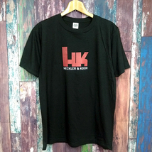 送込　HK　ヘッケラー&コッホ　H&K　G36　半袖Tシャツ　黒　Lサイズ_画像1
