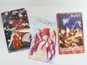 未使用 灼眼のシャナ 50度数×3 テレホンカード テレカ テレフォン 高橋弥七郎 いとうのいぢ 木野下澄江 Ｓhakugan no SHANA ☆P