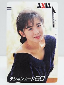 レア 未使用 斉藤由貴 50度数 テレホンカード AIXA アイドル テレカ コレクション ○P