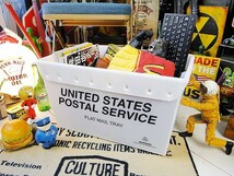 U.S.ポストボックス（USPS/ブラック） ■ アメリカン雑貨 アメリカ雑貨 収納 BOX 箱 ケース_画像1