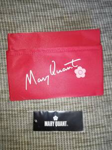 MARY QUANT マリークワント ティッシュケース ポーチ レッド 赤色 ポケットティッシュケース 新品 デイジー ロゴ
