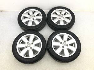 _b133915 ニッサン ルークス G ML21S アルミホイール タイヤ 14インチ 14×4.5J +45 PCD100 155/55R14 4本 スズキ ラパン HE22S パレット