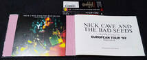 Nick Cave And The Bad Seeds - [帯付] European Tour '92/ライブドキュメント 国内 CD ALZB-12 ニック・ケイヴ 1992年 The Birthday Party_画像3