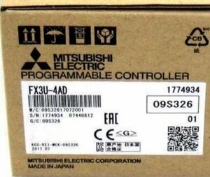 新品未使用(三菱電機★MITSUBISHI) アナログ入力ブロック FX3U-4AD シーケンサ PLC ミツビシ MELSEC iQ-Fシリーズ・６ヶ月保証