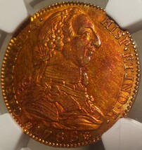 【希少】1788M カルロス 3世 ４エスクード 金貨 スペイン NGC AU58 人気 アンティーク コイン 資産防衛_画像5