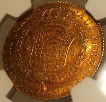 【希少】1788M カルロス 3世 ４エスクード 金貨 スペイン NGC AU58 人気 アンティーク コイン 資産防衛_画像8