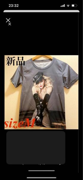 新品★ブラック★Madonna★ボンテージセクシーTシャツ★ユニセックス★M★