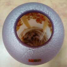 KURATA CRAFT GLASS クラタクラフトグラス ガラス花瓶「9331 詩景色花瓶 秋」上越クリスタル硝子 月夜野工房 花器 未使用 保管品 _画像5