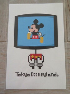 25 TDR Artist Collection 東京ディズニーリゾート “Pixel Mickey” タクミ・ウエダ ファミコン ミッキー ポストカード