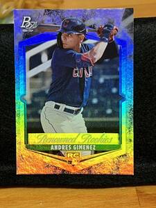 2021 Bowman Platinum Baseball Renowned Rookies アンドレス・ジメネス Andres Gimenez #RR-12 RC