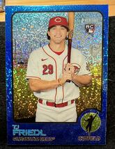 2022 Topps Heritage Chrome Blue Sparkle TJ・フリードル TJ Friedl #98 RC_画像1