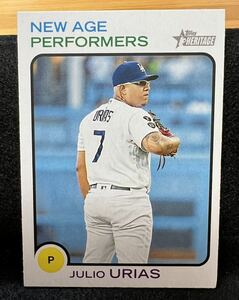 2022 Topps Heritage New Age Performers フリオ・ウリアス Julio Urias #NAP-16