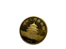 中国 1982年 K24 パンダ金貨 1/2oz オンス 中華人民共和国 純金 記念 硬貨 貨幣 メダル 初期 ゴールド YG 15.5g4-13 ①_画像6