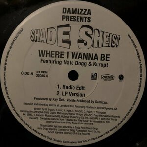 Damizza Presents Shade Sheist Featuring Nate Dogg & Kurupt / Where I Wanna Be