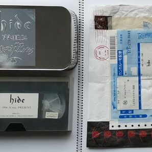 hide 1994 X'mas PRESENT VHS 缶と配送の袋つき