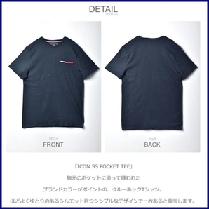 アイコンショートスリーブポケットTシャツ ネイビー Lサイズ TOMMY HILFIGER #ngTOMMYの画像2