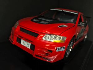  free shipping * 1/18 movie The Fast and The Furious Tokyo Drift Mitsubishi Lancer Evolution number modifying CUSTOM Fast & Furious