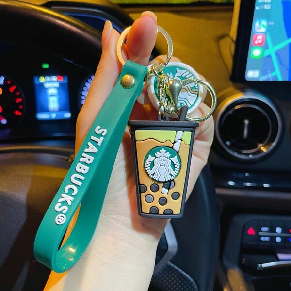 新品　スターバックス　シリコン　キーホルダー キーリング　スタバ STARBUCKS