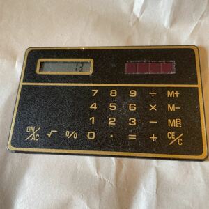  Showa Retro card solar calculator count machine 