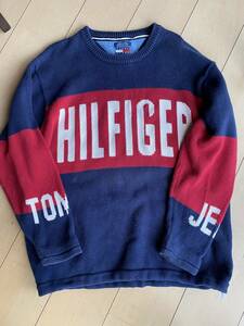 トミー　ヒルフィガー　TOMMY HILFIGER トミージーンズ　綿セーター　ビッグサイズ