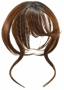 プリシラ ふんわり手植つむじ前髪ウィッグ ニュアンスカールバングス 耐熱 グラデデイリーマロン