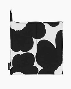 マリメッコ marimekko ポットホルダー 鍋敷き Rasymatto ラシィマット ブラック×ホワイト×ドット柄 070691 190