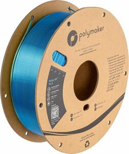 ポリメーカ(Polymaker)3Dプリンタ―用2色の光沢のあるフィラメント 1.75mm径 1kg巻 Chameleon Silk Yellow-Blue