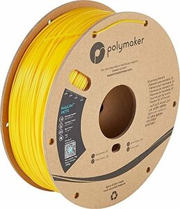 ポリメーカ(Polymaker)3Dプリンタ―用フィラメント PolyLite PETG 1.75mm径 1kg巻 イエロー
