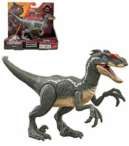 マテル ジュラシックワールド(JURASSIC WORLD) ダメージ! ひかる ヴェロキラプトル 【全長:約19.8?】 【4才~】