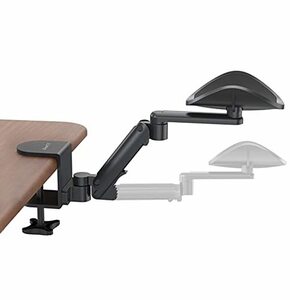ZenCT 肘置き アームスタンド アームレスト クランプ式 調整可能 回転式 パームレスト コンピュータアームレスト テーブル オフィス 椅子