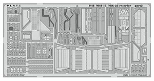 プラッツ 1/48 MiG-23 フロッガー エッチングパーツ 外装用 プラモデル用パーツ M48-15