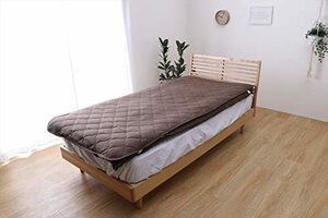 ikehiko bedding bed pad my n Brown double approximately 140×205cm simple heaven . knitted new life ...