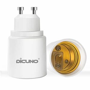 DiCUNO GU10E26 口金変換アダプター 変換ソケット 最大仕事率200W 2個入