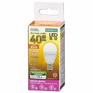 オーム電機 LED電球 小形 E17 40形相当 電球色 LDA4L-G-E17 IS51 06-4474 OHM