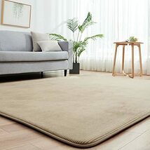 カーペット ラグ ラグマット 1.5畳 130×185cm 極厚 35mm ホット カーペット カバー 洗える 滑り止め付 じゅうたん 床暖房対応カーペット_画像1