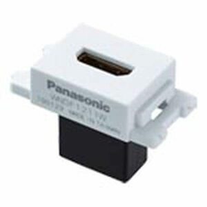 パナソニック(Panasonic) 埋込AVコンセント HDMI対応 ストレート型 マットセラミックホワイト
