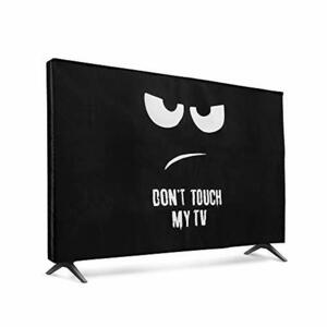 kwmobile 対応: 32” TV テレビカバー - 防塵カバー 液晶テレビ 保護カバー ホコリよけ Don't Touch My