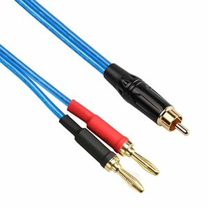 luxferre rca バナナ プラグ 変換 バナナ プラグ rca 変換 ケーブル rca to banana plug スピーカー ケーブル バナナ プラグ rca