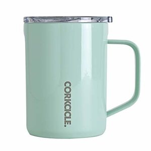 CORKCICLE【日本正規販売品】ステンレス マグカップ 真空断熱 ふた付き 400ml COFFEE MUG マッチャ グリーン 16oz 保冷 保温 透明蓋 SPICE