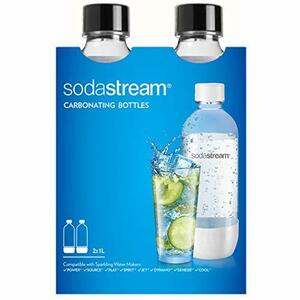 SodaStream 食洗機対応 1L クラシック DWS 炭酸ボトル ブラック (ツインパック) 2本パック