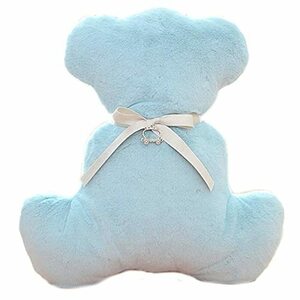 [スーツケースカンパニー]GPT クッション クマ おしゃれ ふわふわ リボン付 ぬいぐるみ 抱き枕 インテリア ファー シンプル 可愛い