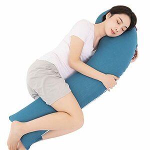 Wndy's Dream 抱き枕 妊婦、だきまくら、大きいサイズ 、L字型の妊娠枕、男性用でき、マタニティ 腰枕 男女兼用横向き寝