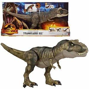 マテル ジュラシックワールド(JURASSIC WORLD) 新たなる支配者 スーパーかみつき! ほえるT-レックス 【全長:約53?】